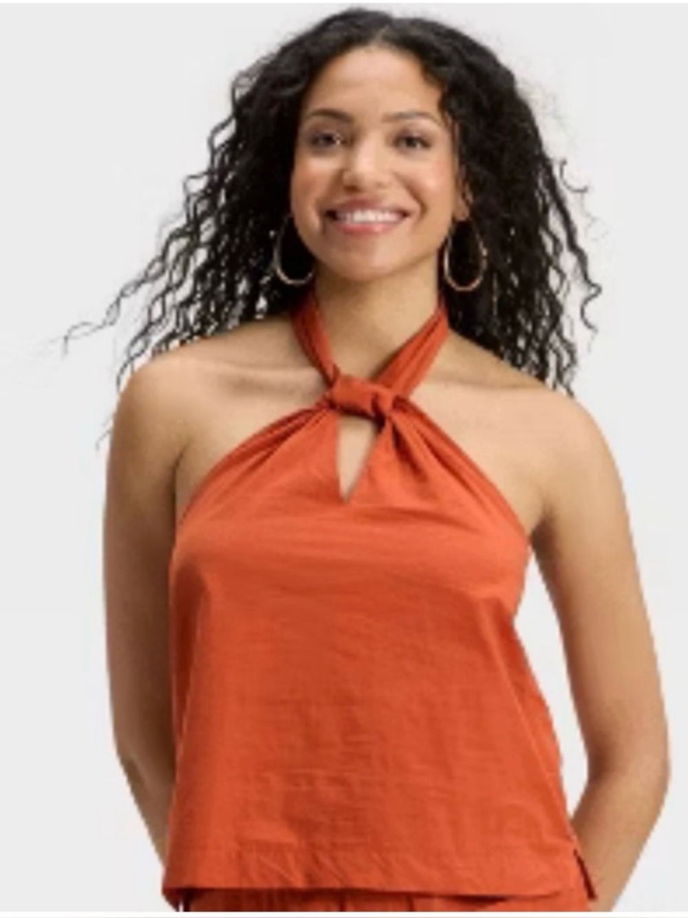 Universal Thread Women's Halter
Neck Tank Top Size XS NWT Orange